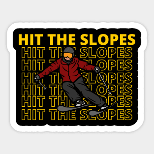 Hit The Slopes Sticker